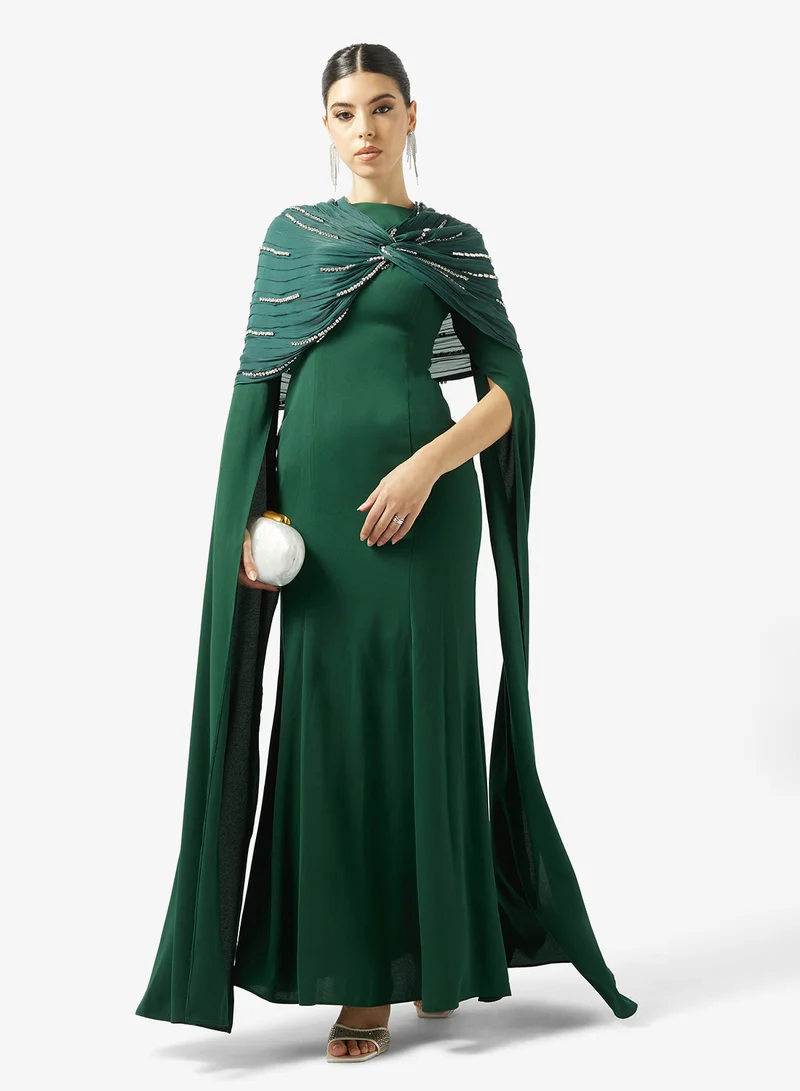 Akadia Fashion  INFINITY BOLERO EMBELLISHED CREPE DRESS for Women | Best Price UAE